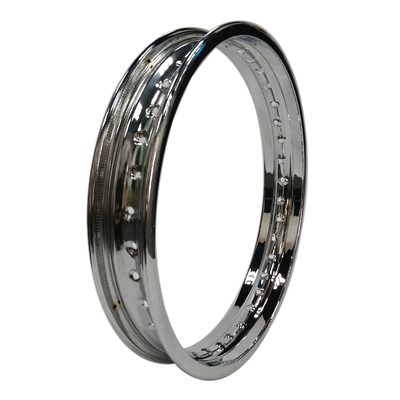 Ersetzungs-/Reparaturzweck Chromplattierte Motorradfelge aus Stahl 1.85x17