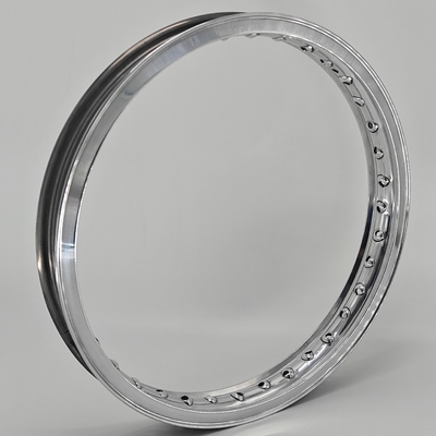 Polierte 7116 Motorradfelgen aus Legierung H 2.50-19&quot; 36Loch 40Loch Akront Stil Valanced