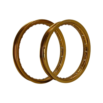 Gold neueste Retro Anodisierung 14x1.40 Motorradräder