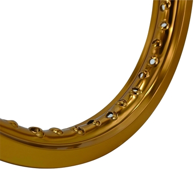 Gold neueste Retro Anodisierung 14x1.40 Motorradräder