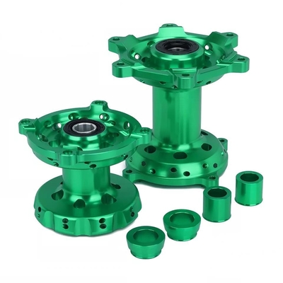 Ersetzen/Reparieren von Motorrad CNC Grüne Vorder-Hinterrad-Knotenpunkte für KX250 06-08 19-20 KX250F KX450F 06-18