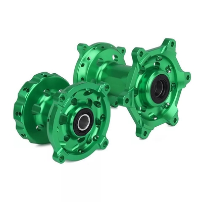 Ersetzen/Reparieren von Motorrad CNC Grüne Vorder-Hinterrad-Knotenpunkte für KX250 06-08 19-20 KX250F KX450F 06-18