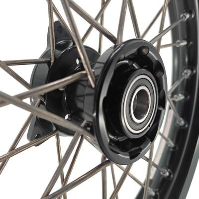 Perfektes Ersatz-Kind-Rad-Set für Pitbike für KTM 65 SX 2002-2024 Silber Schwarz
