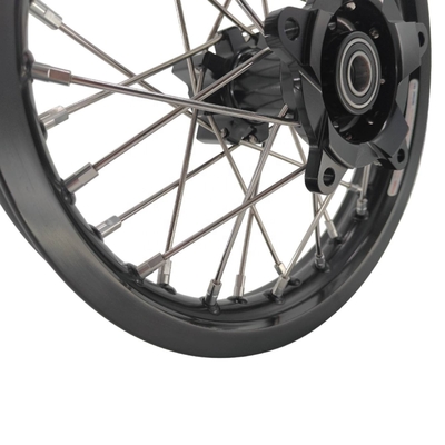 Perfektes Ersatz-Kind-Rad-Set für Pitbike für KTM 65 SX 2002-2024 Silber Schwarz