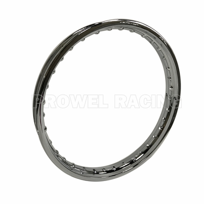 1.60x18 Edelstahl Motorrad Spoke Rad Felge In Silber
