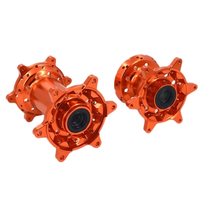 Präzisions-CNC-Bearbeitung Orange MX Vorder-Hinterrad-Knotenpunkte für KTM 125-530 2003-2017