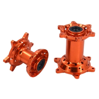 Präzisions-CNC-Bearbeitung Orange MX Vorder-Hinterrad-Knotenpunkte für KTM 125-530 2003-2017