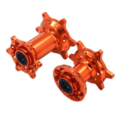 Präzisions-CNC-Bearbeitung Orange MX Vorder-Hinterrad-Knotenpunkte für KTM 125-530 2003-2017