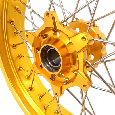 Blaue CNC-Billet-Motorradradknotenpunkte für maßgeschneiderte Reparatur- und Austauschlösungen