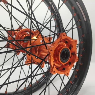 Ersetzen/Reparieren von Anodisierungsrädern schwarz 21/18 Enduro für KTM EXC 125-530CC 2003-2023