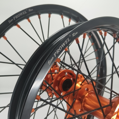 Ersetzen/Reparieren von Anodisierungsrädern schwarz 21/18 Enduro für KTM EXC 125-530CC 2003-2023