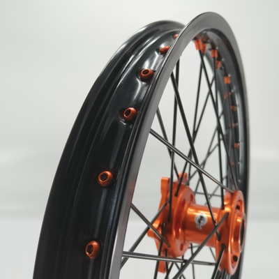 Ersetzen/Reparieren von Anodisierungsrädern schwarz 21/18 Enduro für KTM EXC 125-530CC 2003-2023