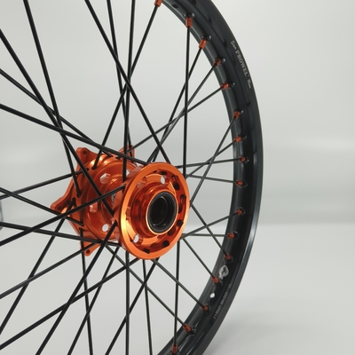 Ersetzen/Reparieren von Anodisierungsrädern schwarz 21/18 Enduro für KTM EXC 125-530CC 2003-2023