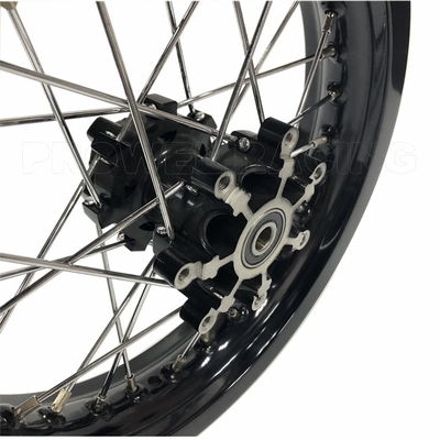 Schwarzer Rand 1,60x14' Motorrad-Legierungsräder für Pitbikes Aluminium 6161-T6 Material
