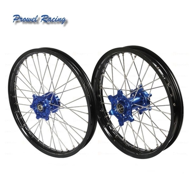 2006-2009 Yamaha YZ250F YZ450F Blaue Drehscheibe Vorder 21&quot; hinten 19&quot; Vollräder Felgen