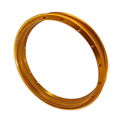 Ersetzen Sie Ihre alten Räder durch 2,15x18 H-förmige Retro Gold-Orange Motorrad-Alloy-Räder