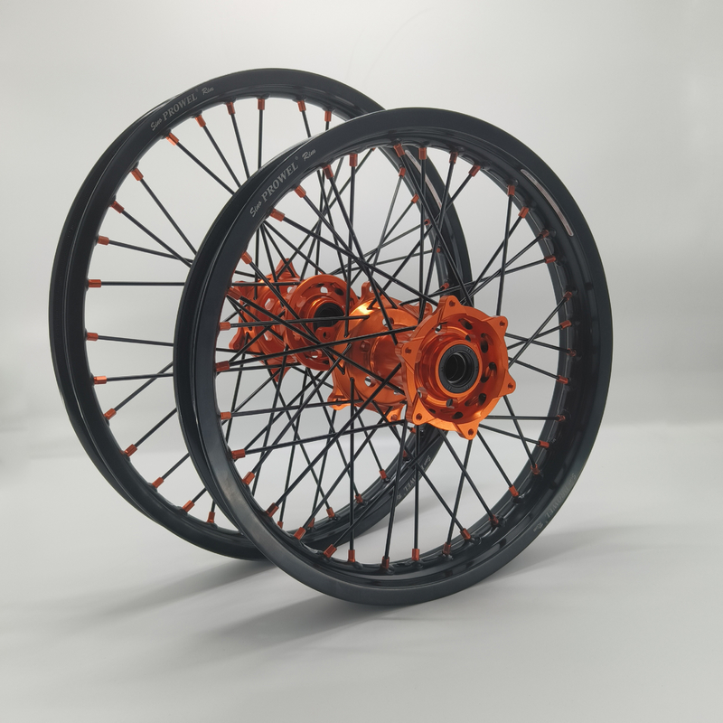 Ersetzen/Reparieren von Anodisierungsrädern schwarz 21/18 Enduro für KTM EXC 125-530CC 2003-2023